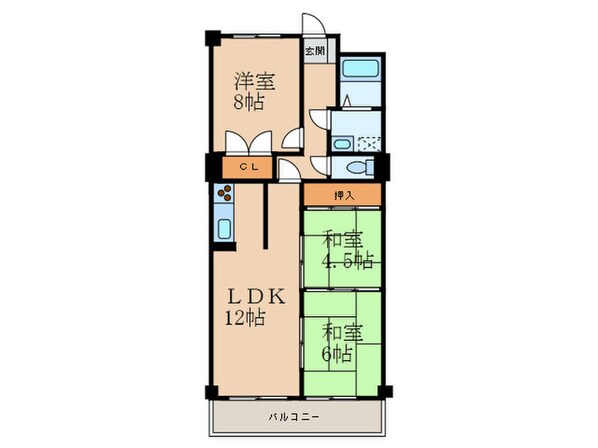 イマージュ安部山公園の物件間取画像